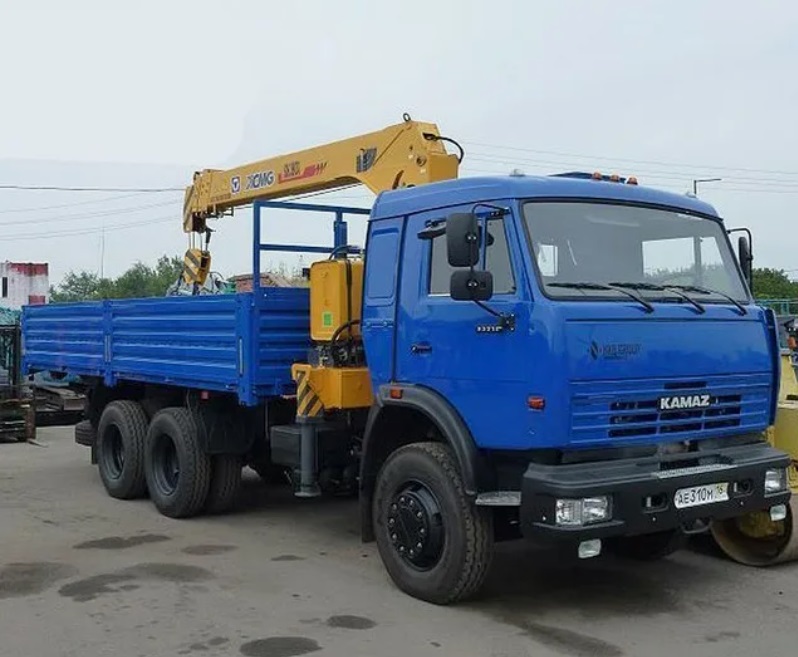 Самосвал камаз 65115 с КМУ XCMG SQS250-5