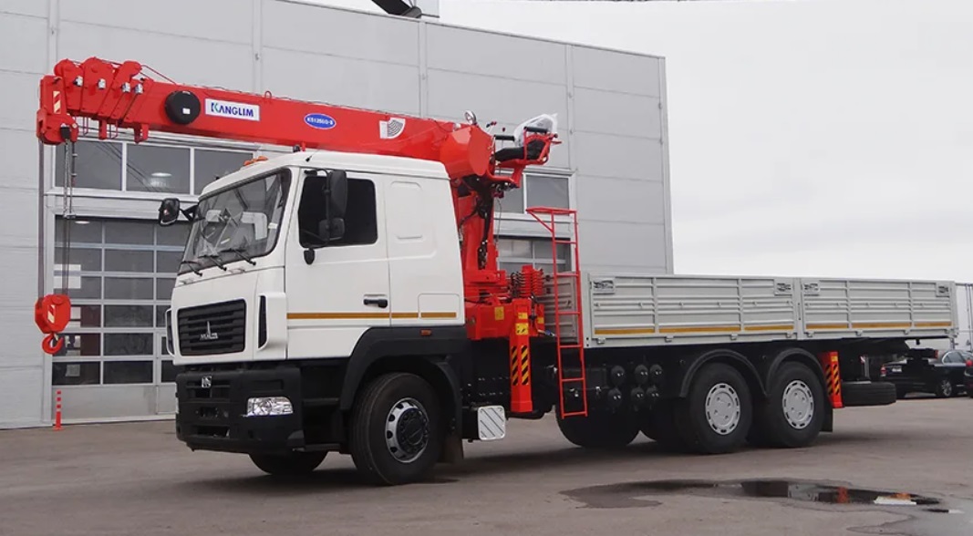 Бортовой автомобиль МАЗ 5340 с КМУ Kanglim KS 1256 Gll